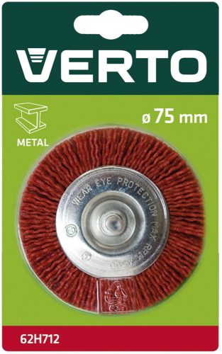 Verto körkefe csapos 75mm műanyag szálas