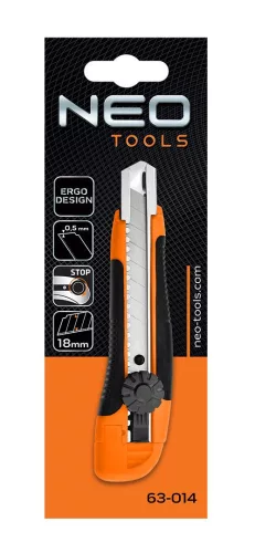 Neo Tools pvc vágókés 18mm fémbetétes, tördelhető pengés