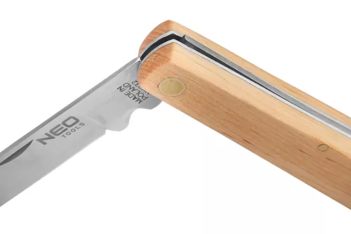 Neo Tools Összecsukható kés fa nyéllel