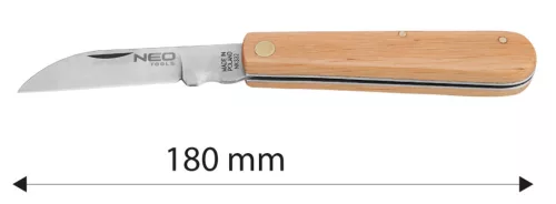 Neo Tools Összecsukható kés fa nyéllel