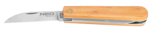 Neo Tools Összecsukható dupla pengés kés fa nyéllel