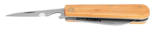 Neo Tools Összecsukható dupla pengés kés fa nyéllel