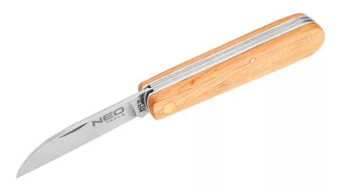 Neo Tools Összecsukható dupla pengés kés fa nyéllel