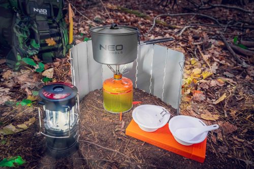 Neo Tools Szélárnyékoló kemping gázégőhöz, 840(ker)x240mm(mag)