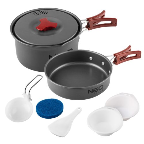 Neo Tools Kemping főzőedény készlet 7 részes