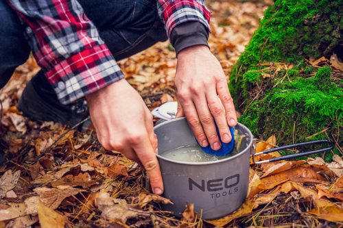 Neo Tools Kemping főzőedény készlet 7 részes