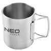 Neo Tools Kemping bögre 320ml, duppla fal, behajtható fogantyú