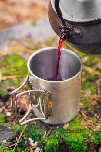 Neo Tools Kemping bögre 320ml, duppla fal, behajtható fogantyú