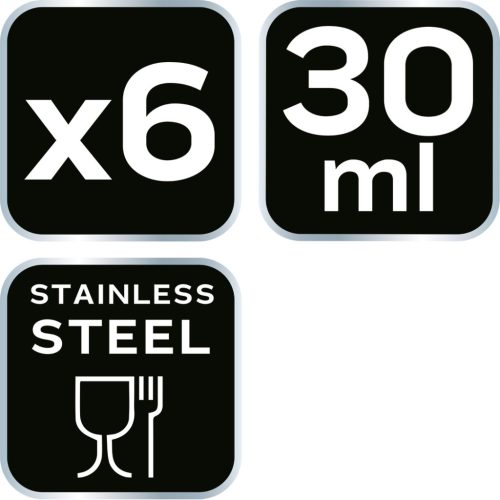 Neo Tools Kemping pohárkészlet, rozsdamentes, 6db, tokkal