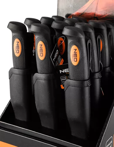 Neo Tools Univerzális kés tokkal, 22cm, 3CR13 penge, 2komponensű nyél