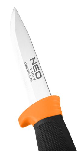 Neo Tools Univerzális kés, rozsdamentes penge, 2k nyél, műanyag tok