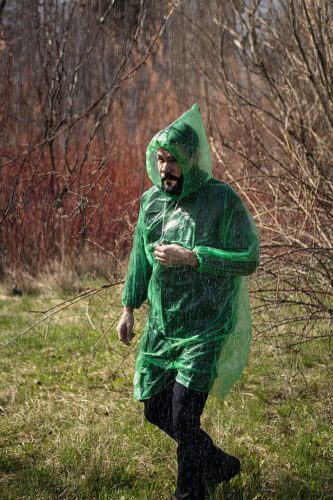 Neo Tools Esőruha kapucnival, PE