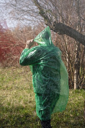 Neo Tools Esőruha kapucnival, PE