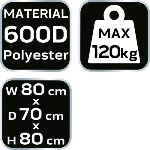 Neo Tools Kemping fotel, összecsukható, tokkal