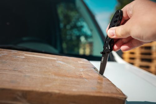 Neo Tools Összecsukható kés, 90mm-es penge, többcélú felhasználásra