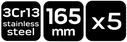 Neo Tools Összecsukható kés, 3CR13 penge, 6.5cm pengehossz, 16cm nyitott hossz, rendelési egység: 5db