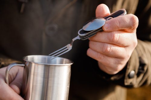 Neo Tools Kemping evőeszköz készlet, 4az1-ben, 88/150mm, rendelési egység: 5db