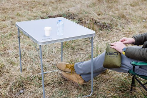 Neo Tools Összecsukható kempingasztal, 80x60x75cm, 3,4kg