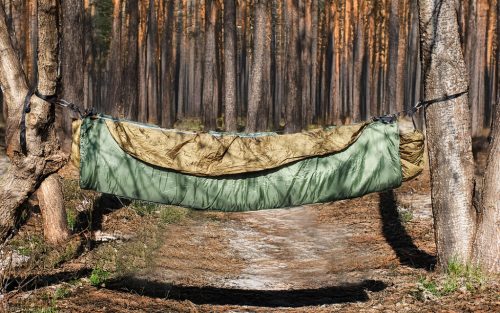 Neo Tools Függőágy, 221x105cm, pamut-poliészter, szakadásgátló szövet, 4 kampóval