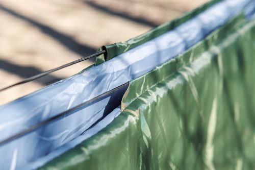 Neo Tools Függőágy, 221x105cm, pamut-poliészter, szakadásgátló szövet, 4 kampóval