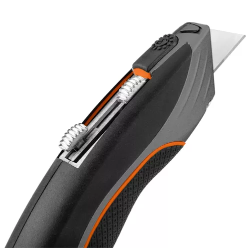 Neo Tools Trapézpengés kés, fémházas  6db kampós és trapéz pengével