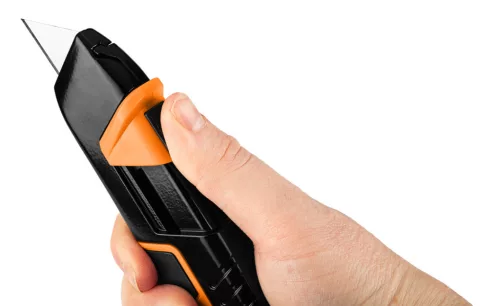 Neo Tools Trapézpengés kés, biztonsági, rugós pengevisszahúzóval, alu házas