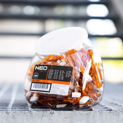 Neo Tools Kés, kulcstartó, 7,5cm. CK5 penge, 80db/doboz, rendelési egység: 80db