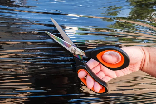 Neo Tools Olló, kovácsolt acél, titánium bevonattal, 2k fogantyúval 200mm