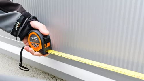 Neo Tools Mérőszalag 8m / 25mm, mágneses, dupla fékes