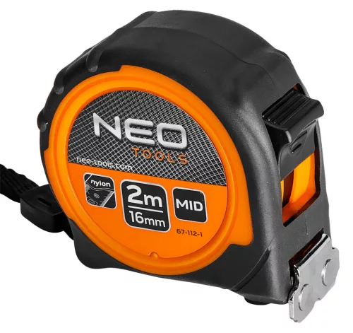 Neo Tools Mérőszalag 2m / 16mm, mágneses, dupla fékes
