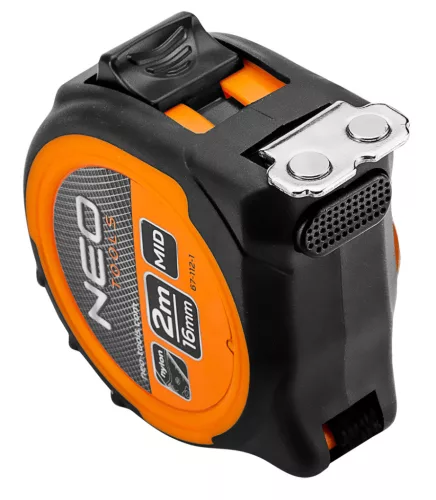Neo Tools Mérőszalag 2m / 16mm, mágneses, dupla fékes