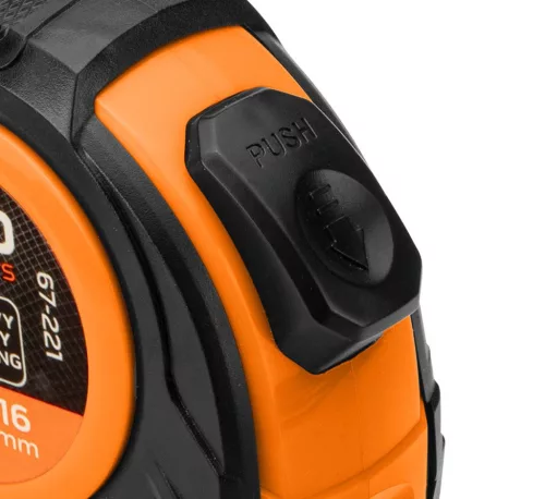 Neo Tools Mérőszalag 3 m/16 mm, acél, autostop+ rögzítő