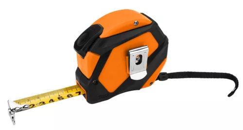 Neo Tools Mérőszalag, 7,5m/25mm, acél, mágneses, autostop+ rögzítő