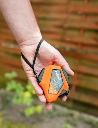 Neo Tools Mérőszalag 7,5m / 25 mm, mágneses, autostop, skála mm/inch