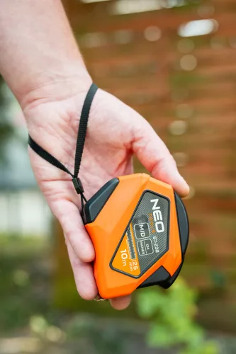 Neo Tools Mérőszalag 10m / 25 mm, mágneses, autostop, skála mm/inch