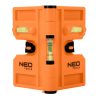 Neo Tools Oszlopvízmérték, állítható mágneses szárak, 3 libella