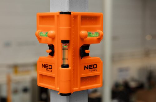 Neo Tools Oszlopvízmérték, állítható mágneses szárak, 3 libella