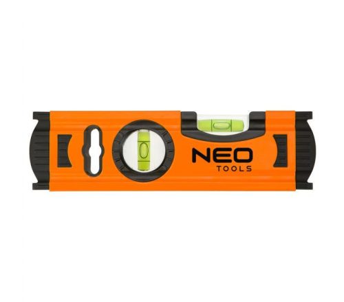 Neo Tools Vízmérték, alumínium 20cm, 2 libella, 1 mart talp