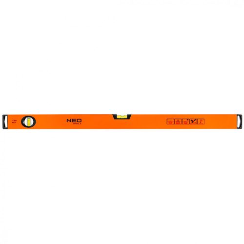 Neo Tools Vízmérték, alumínium, 2 libella, mart talp, 80cm