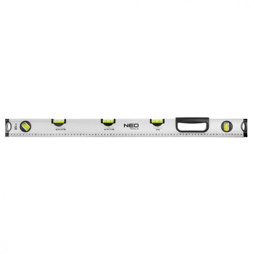 Neo Tools Vízmérték, alumínium, lejtésmérő, 5 libella, fogantyú, 80cm