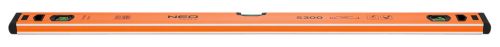 Neo Tools Vízmérték, alu, 3 libellás, S 300, 80cm