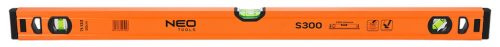 Neo Tools Vízmérték, alu, 3 libellás, S 300, 80cm