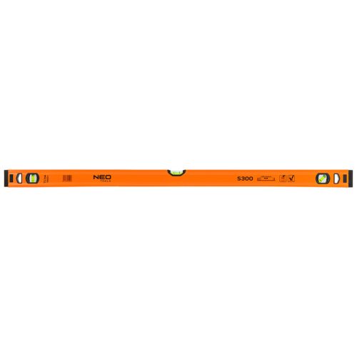 Neo Tools Alumínium vízmérték S 300, 3 libellás, 100 cm