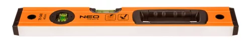 Neo Tools Vízmérték, alu, 2 libella, 1 fogantyú, S 400, 40cm