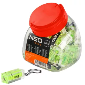 Neo Tools Vízmérték libella, kulcstartó,