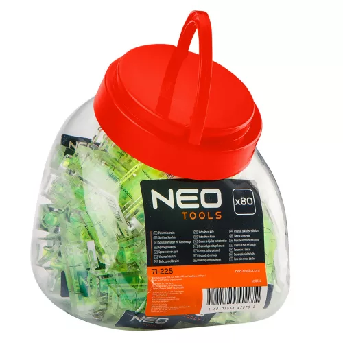 Neo Tools Vízmérték libella, kulcstartó,