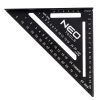 Neo Tools Talpas derékszög, alumínium, 45 fokos szárral, mérőskálával, 183mm