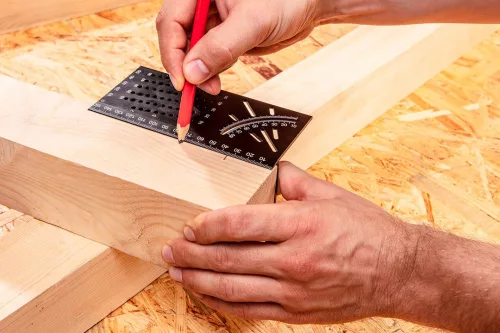 Neo Tools Jelölő sablon 3D, derékszög, vonalzó, szögmérő, alumíniumötvözet