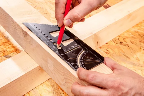 Neo Tools Jelölő sablon 3D, derékszög, vonalzó, szögmérő, alumíniumötvözet