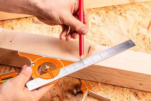 Neo Tools Profi szögmérő, derékszög és vonalzó, rozsdamentes-alu 30cm